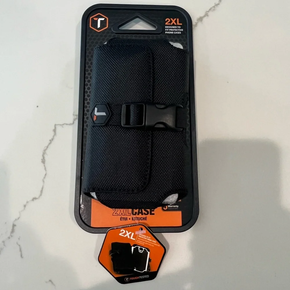 Rugged 2XL Black Phone Case Holster with Belt Clip